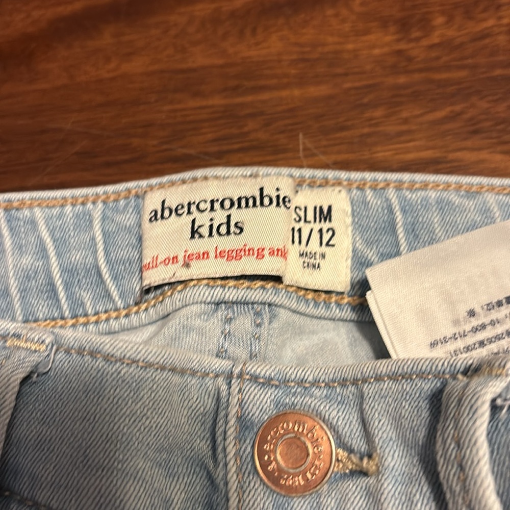 Abercrombie kids pull on Jean leggings slim 11/12 - Picture 2 of 7